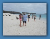 Landing on the beach at Gardner Bay.