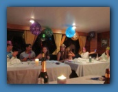 New Year's Eve dinner on the Cachalote.