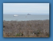 A view of the bay from the top of Dragon Hill.
We called this Hershey Kiss Island in honor of one of our
companions whose name is Hershey.