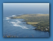 View of Kalaupapa Peninsula on Moloka'i during our hike down.
The place of exile for those suffering from leprocy,
where Fr Damien cared for them.