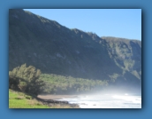 Look at the hike from the ocean level.
The Kalaupapa Peninsula was chosen for the exile
because of its inaccessibility.