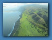 The Kalaupapa Peninsula is seen in the distance.
This shows how inaccessible it is.