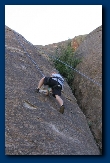 Alex Seeley (age 7) at Penitente Canyon, Colorado, summer 2005