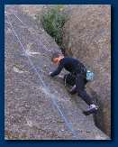 Michael Copley (age 10) at Penitente Canyon, Colorado, summer 2005