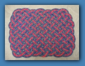 Made with 2 different ropes.
Each pass uses about 40 feet of rope.